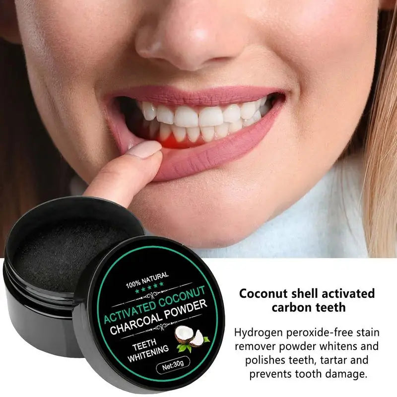 Teeth Whitening Natural Organic Activated Bamboo Charcoal