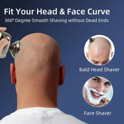 Multifunctional Grooming Kit Men's Rechargeable Bald Head Electric Shaver