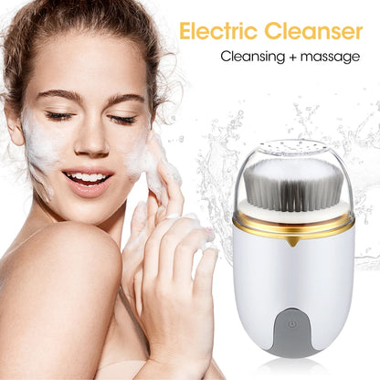 Electric Facial Cleansing Exfoliation Massage Brush