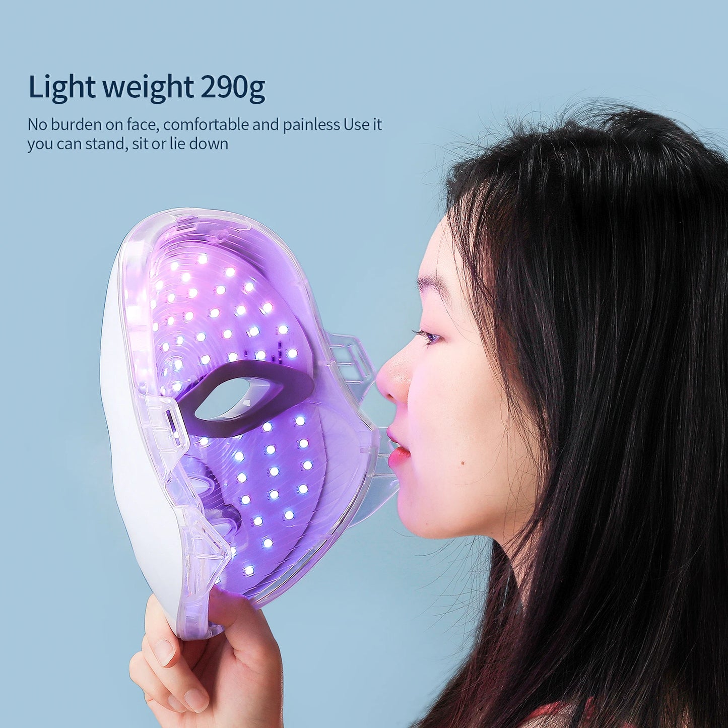 USB Charge 7Colors LED Facial Mask