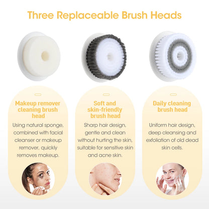 Electric Facial Cleansing Exfoliation Massage Brush