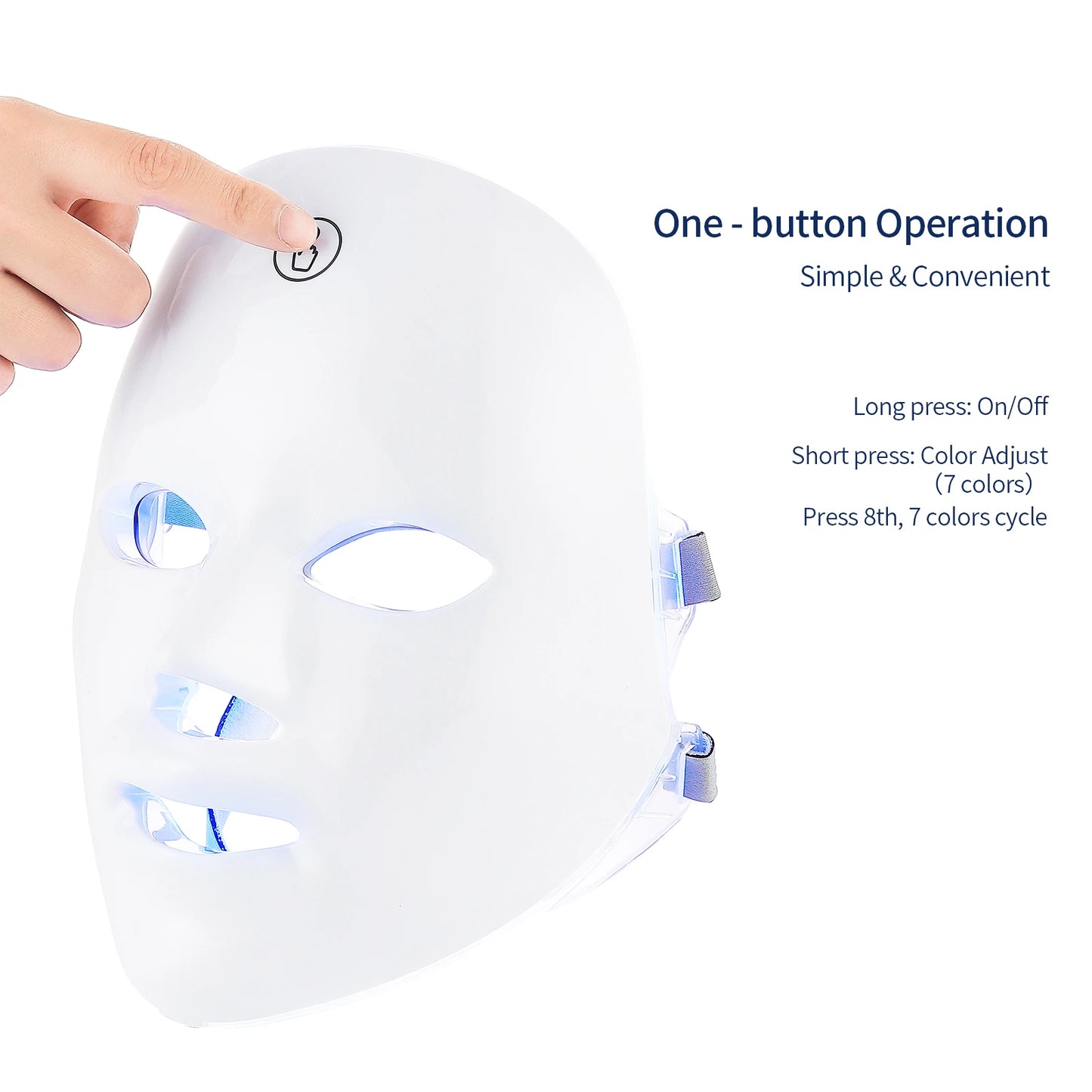 USB Charge 7Colors LED Facial Mask