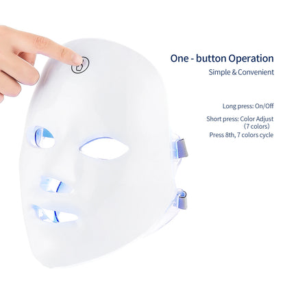 USB Charge 7Colors LED Facial Mask