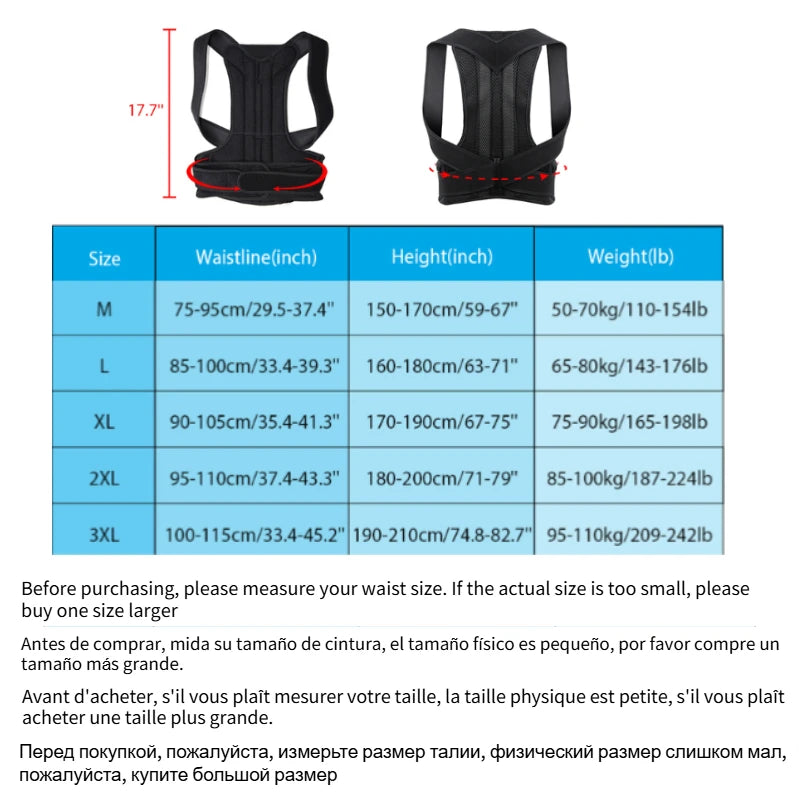 Reinforced Belt Lumbar Column Posture Corrector