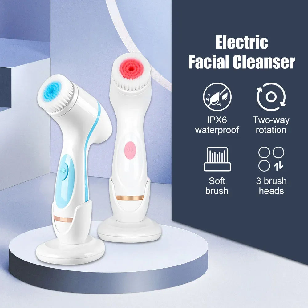 Electric Sonic Rotating Cleansing Brush