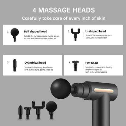 Professional Mini 4 Head Massage Fascia Gun