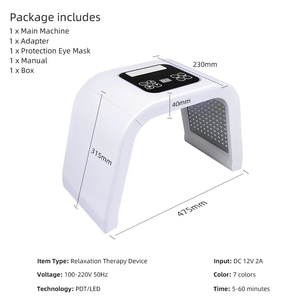 PDT Led Mask Light Therapy LED Skin Care Beauty