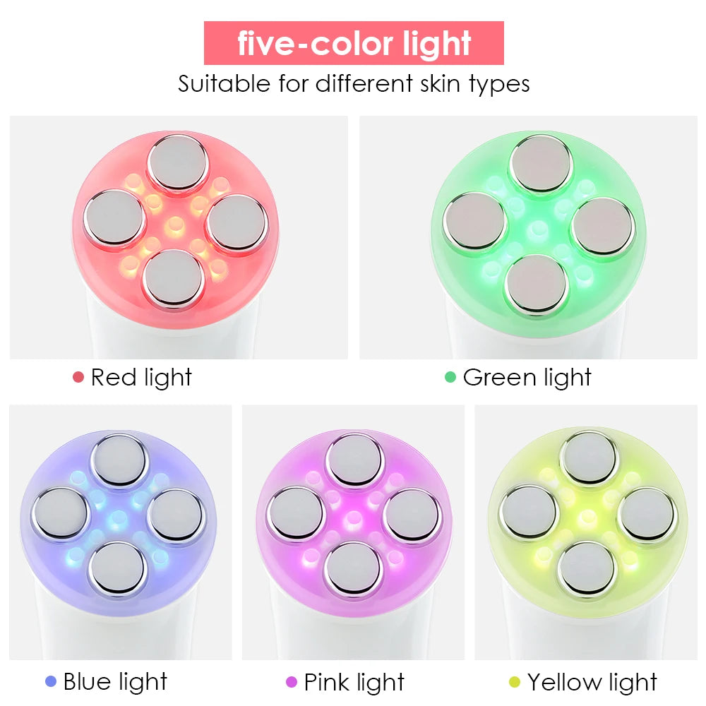 5 Colors EMS Face Beauty Device