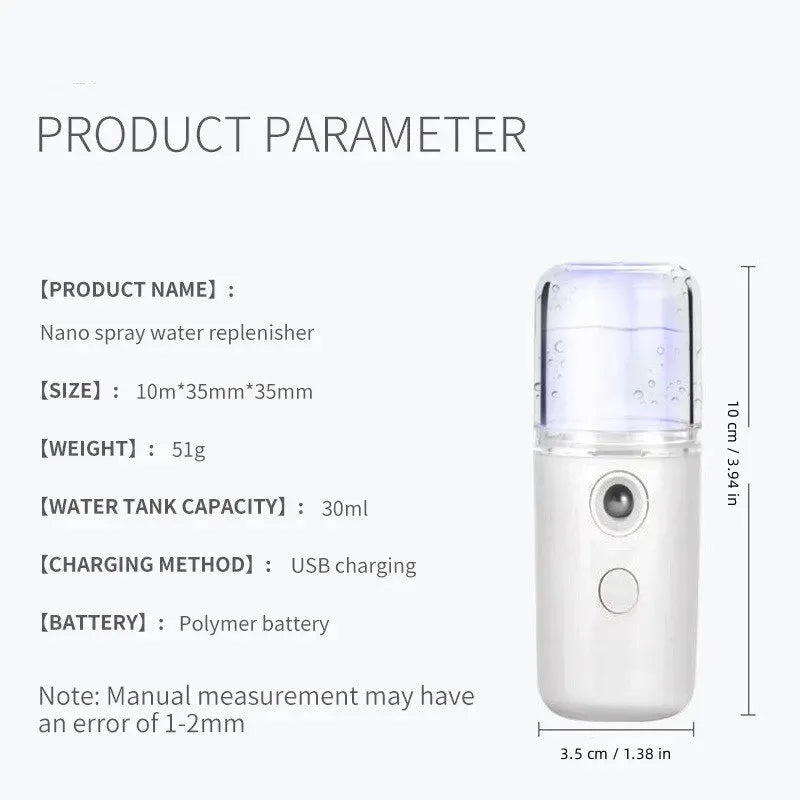 Mini Nano Mist Facial Sprayer