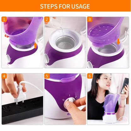 Face Steamer Facial Heating Sprayer Skin Moisturizing